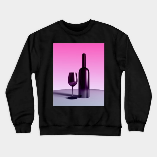 Wine alcoholic Crewneck Sweatshirt by 3DVictory